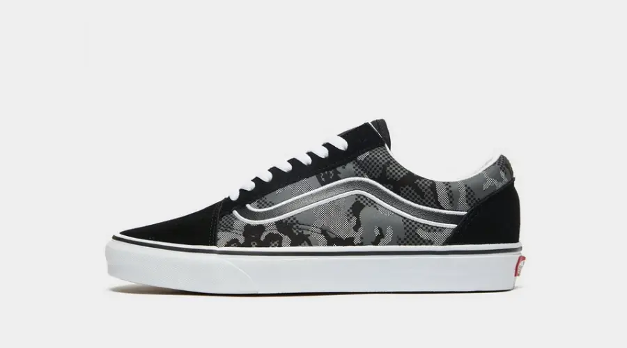 Czarne trampki Vans Old Skool z panelami moro 